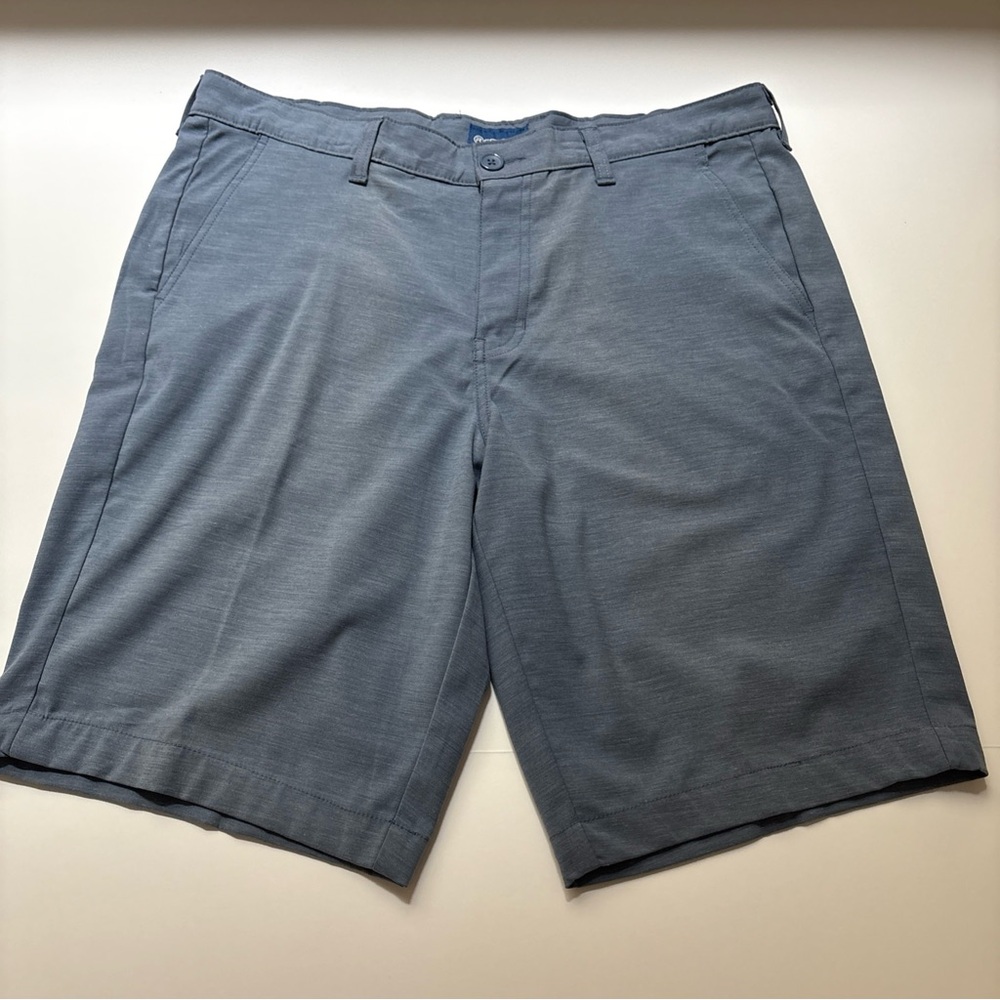 RGSTR Mens Blue Polyester/Cotton/Spandex Pockets Shorts 34
